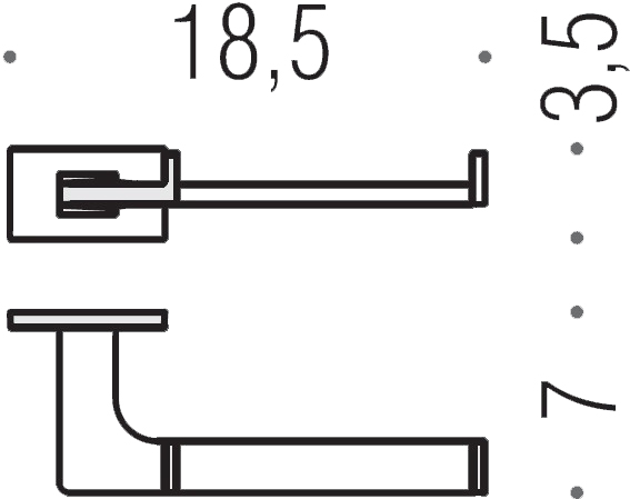 Держатель туалетной бумаги Colombo Design Look B1608.BM