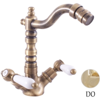 Смеситель Rav Slezak Morava Retro MK520.5/9Z для биде, без донного клапана, золотой