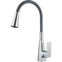 Смеситель для кухни Shevanik S543-9 с гибким изливом, хром