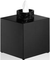 Диспенсер для салфеток 13x13x15.6см Decor Walther Rocks KB 0934460, с кристаллами Swarovski, настольный, цвет: черный матовый