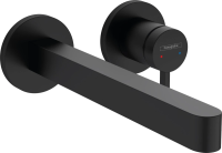 Смеситель Hansgrohe Finoris 76050670 для раковины с выпуском, с изливом 22.8 см, матовый черный