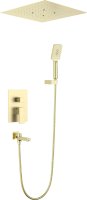 Душевой комплект Timo Selene SX-2039/17SM С ВНУТРЕННЕЙ ЧАСТЬЮ, золото матовое