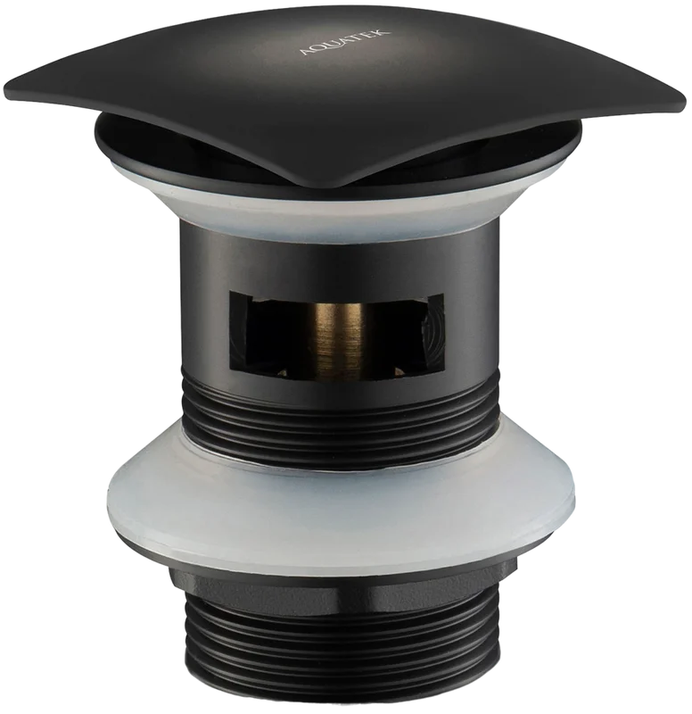 Донный клапан Aquatek AQ6004MB клик клак Черный матовый