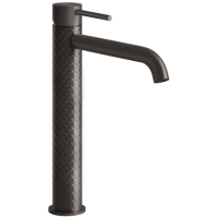 Смеситель Gessi 316 54106#707 для раковины, на 1 отв., высокий, h=30.5 см, излив 12.3 см, цвет brushed black metal pvd