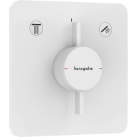 Смеситель для ванны Hansgrohe DuoTurn Q 75414700 встраиваемый, белый матовый