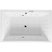 Акриловая ванна Excellent Crown Lux 190x120 "NANO" цвет хром с гидромассажем