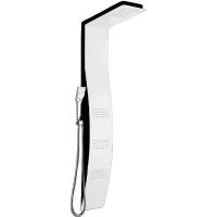 Душевая панель Ceruttispa Arno WB CT9655 с гидромассажем Белая Черная