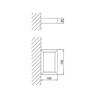 Мыльница Fantini Linea 96 P4 7601 черный матовый