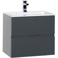 Тумба с раковиной Aquanet Алвита 00213094 60 серый антрацит