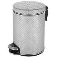Ведро для мусора Geralis V-PHH-B серебро цвет хром, 5 л