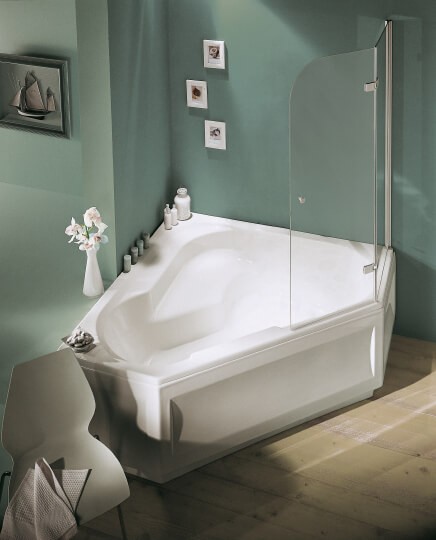 акриловая ванна jacob delafon bain douche 145x145 r e6221ru-00 без гидромассажа