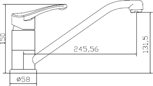 смеситель для кухни seaman eco venice ssn-1376