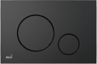 Кнопка для инсталяции AlcaPlast Thin M678 для унитаза, пластиковая, черный матовый