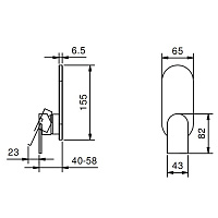 смеситель для душа fantini mare 51 02 v063b