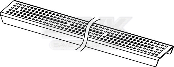 решетка tece tecedrainline "quadratum" 600951: прямая, нержавеющая сталь, 90 см, матовая