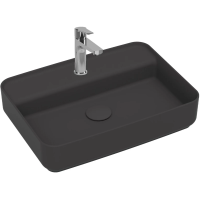 Раковина Isvea Infinity 10NF66055SV-2C накладная, 55x40 см, антрацит матовый