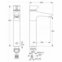 смеситель для раковины ideal standard ceraplus a4158aa