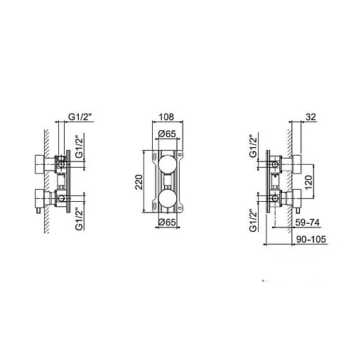 смеситель для душа fantini af/21 27 p6 a187b золото