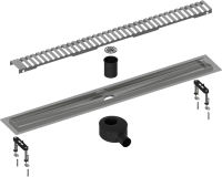 Душевой трап (лоток) Timo Drain Systems DS230109/00 900 вставка lines, хром