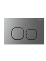 Кнопка смыва для инсталляции Aquatek KDI-0000060 для унитаза, АБС-пластик, цвет матовая оружейная сталь, ободок хром