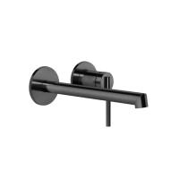 Смеситель Gessi Ingranaggio 63583#706 для раковины, встраиваемый, излив: 18.5-20.5 см, внешняя часть, цвет Black Metal PVD
