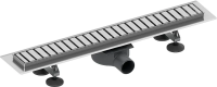 Душевой лоток Tece TECElinus 70 см 15100079 с решеткой straight, с мембраной хром матовый