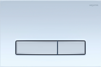 Клавиша для инсталляции Aquatek Slim KDI-0000030 для унитаза, АБС-пластик, белая глянцевая хром