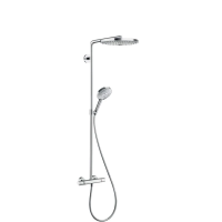 Душевая система хром/белый Hansgrohe Raindance Select S 300 2jet Showerpipe 27133400