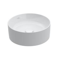 Раковина Villeroy & Boch Collaro 4A1840RW накладная, Ø40 см, Stone White (белый матовый) с покрытием CeramicPlus