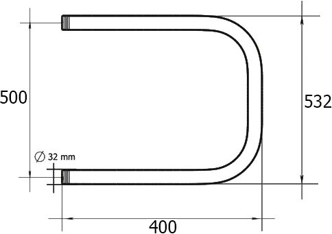 полотенцесушитель водяной terminus п-образный бш 500x400 4620768881428