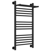 Полотенцесушитель водяной 800x400 черный матовый Сунержа Богема с полкой+ 31-0223-8040