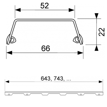 решетка tece tecedrainline steel ii 601582, нерж. сталь, полир.