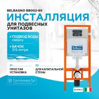 Система инсталляции для унитазов BelBagno BB002-80