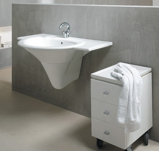 раковина подвесная hatria sculture 110х60 см yr3801, белая