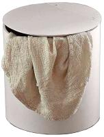 Корзина Agape Basket ACOM0510Z для белья, из дерева, круглая Ø40x48см, напольная, белый