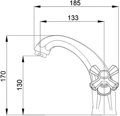 смеситель для раковины raiber ventis rg7001