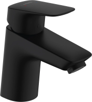 Смеситель для раковины Hansgrohe Logis 71072670 CoolStart, с донным клапаном, черный матовый