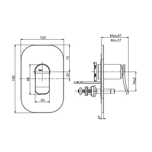 смеситель для душа fima carlo frattini flo' f3809x2cr