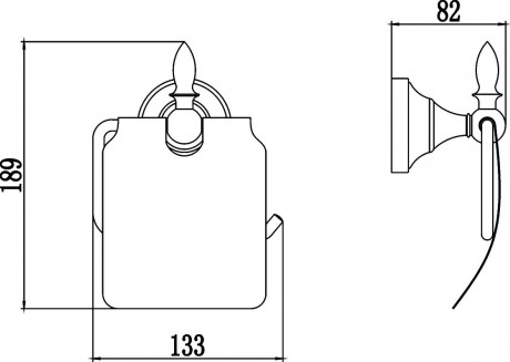Держатель туалетной бумаги Savol 68A S-06851A