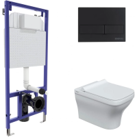 Комплект подвесной унитаз Berges Strati + система инсталляции Berges Novum L5 042449