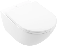 Унитаз подвесной Villeroy&Boch Universo 4670T901 с сиденьем микролифт, цвет белый