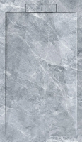 Поддон для душа Esbano Luxe ESPLM128VG серый мрамор