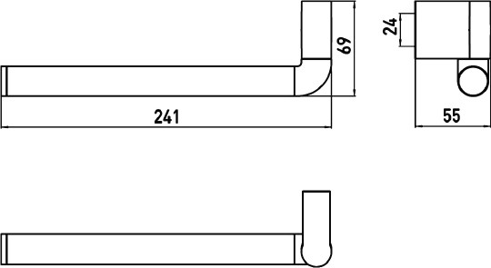 Полотенцедержатель Emco System 2 3555 001 00