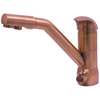 Смеситель Seaman Barcelone SSL-5361-AU для кухни,с подключением к фильтру, Aurora (медь)
