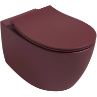 Унитаз подвесной Isvea Sentimenti Neo 10AR02010SV-2R безободковый, бордовый матовый