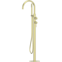 Смеситель напольный для ванны Abber Wasser Kreis 316 AF8115BG золотой матовый