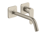 Смеситель для раковины, Hansgrohe, Axor Citterio M, цвет-шлифованный никель