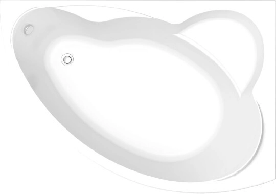 акриловая ванна bas лагуна 170х110 r без гидромассажа