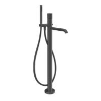 Смеситель для ванны Gessi Habito Rigato 70528#706 напольный, с ручным душем, цвет Black Metal PVD