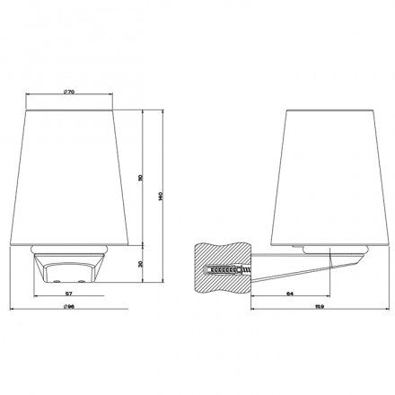 Стакан для зубных щеток Gessi Cono 45407#031